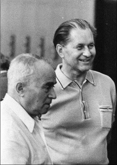 Пауль Керес и Сало Флор (его столетие - 21 октября), Ленинград, 1973 год